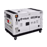 Planta eléctrica diésel trifásica VOLK VDC12000-3P 11.8 kVA con cabina insonorizada.