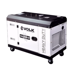 Planta eléctrica diésel trifásica VOLK VDC12000-3P 11.8 kVA con cabina insonorizada.