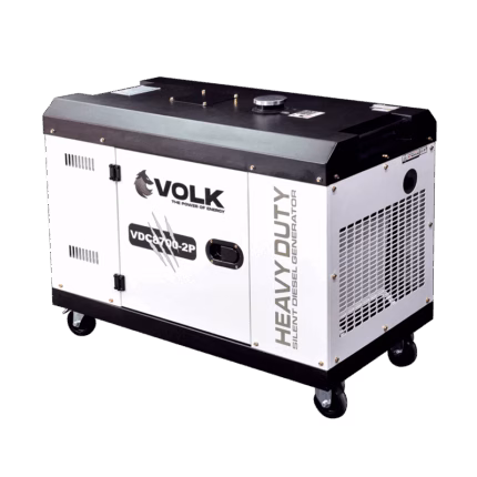 Planta eléctrica diésel VOLK VDC8700-2P 7.4 kVA monofásica cabinada insonorizada.