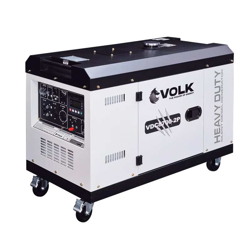 Motor diésel VOLK 192FE enfriado por aire de la planta eléctrica VDC8700-2P.