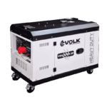 Planta eléctrica diésel trifásica VOLK VDC8700-3P 8.12 kVA cabinada insonorizada.