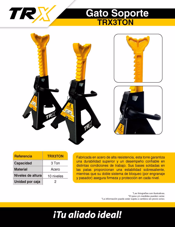Gato Soporte 3 Toneladas TRX3TON 1 TRX3TON ft